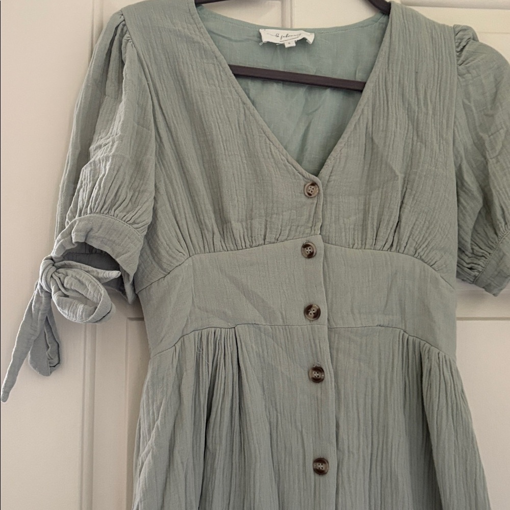 Piper & Scoot Larkins Button Up Gauze Midi - Picture 3 of 5